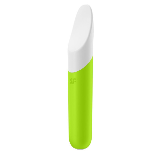 Мінівібратор з гнучким язичком, зелений Satisfyer Ultra Power Bullet 7 Green