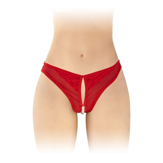 Трусики з перлами і доступом, червоні Fashion Secret Sophie Red