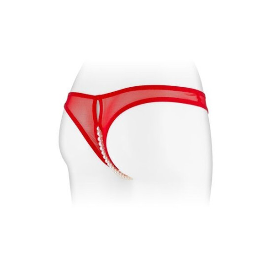 Трусики з перлами і доступом, червоні Fashion Secret Sophie Red