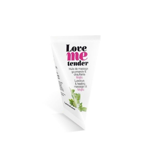 Разогревающее массажное масло с ароматом мохито Love To Love LOVE ME TENDER Mojito, 10 ml