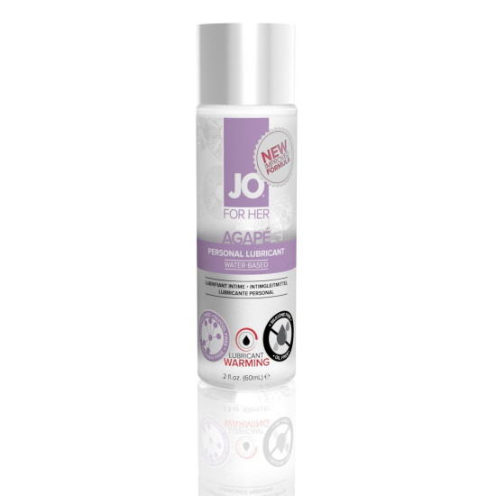 Разогревающий лубрикант без глицерина на водной основе JO AGAPE WARMING, 60 ml