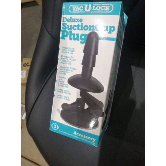 Кріплення для душу з присоскою м'ята упаковка Doc Johnson Vac-U-Lock Deluxe Suction Cup Plug