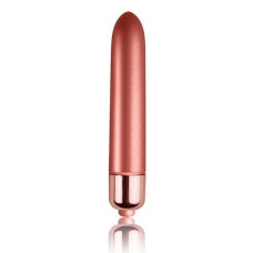 Вібропуля матова з оксамитовим покриттям Rocks Off RO-90mm Touch of Velvet Peach Blossom