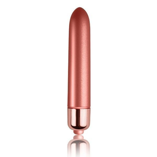 Вібропуля матова з оксамитовим покриттям Rocks Off RO-90mm Touch of Velvet Peach Blossom