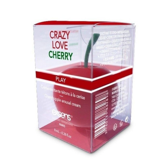 Съедобный возбуждающий крем для сосков со вкусом вишни EXSENS Crazy Love Cherry, 8 ml