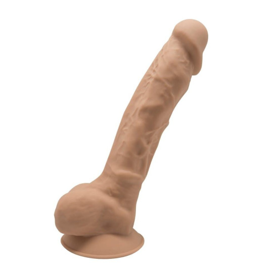 Двошаровий фалоімітатор, довжина 22,9 см, діаметр 4,9 см - SilexD Tomas Caramel, 9in