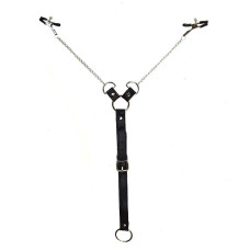 Затискачі для сосків із фіксацією на мошонці, чоловічі Nipple Clamps for Men