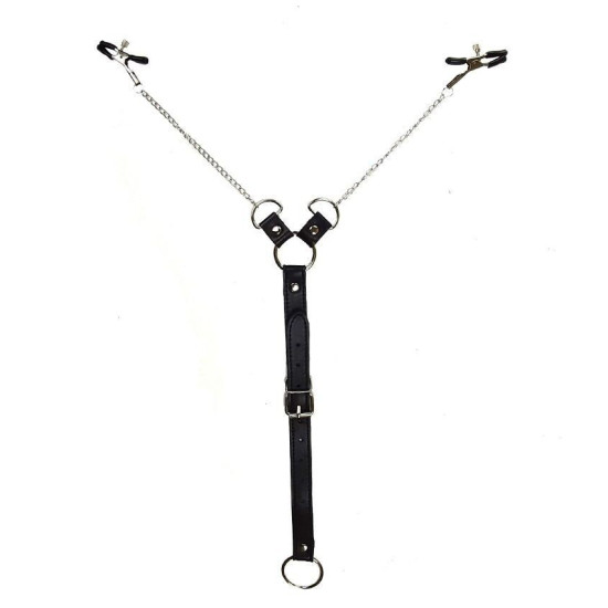 Затискачі для сосків із фіксацією на мошонці, чоловічі Nipple Clamps for Men