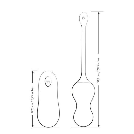 Віброяйце для точки G з пультом управління, водонепроникне Romp Cello Light Teal