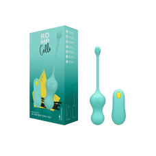Віброяйце для точки G з пультом управління, водонепроникне Romp Cello Light Teal