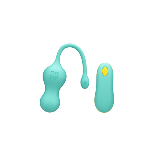 Віброяйце для точки G з пультом управління, водонепроникне Romp Cello Light Teal