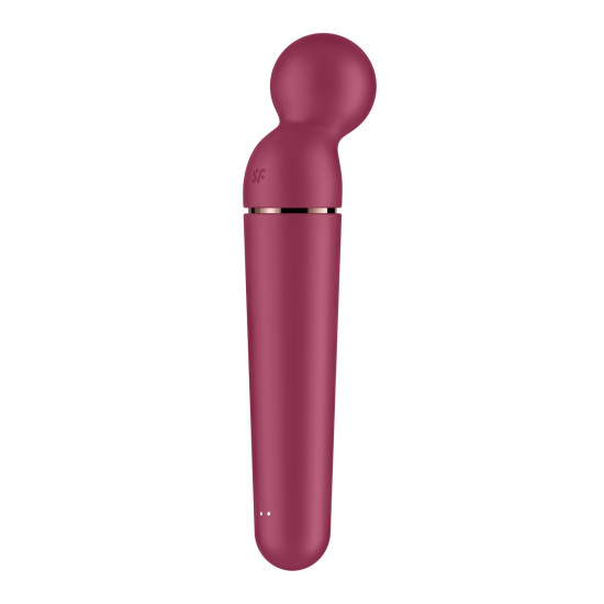 Мощный беспроводной вибромассажер, бордово-золотой Satisfyer Planet Wand-er Berry/Rosegold