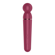 Потужний бездротовий вібромасажер, бордово-золотий Satisfyer Planet Wand-er Berry/Rosegold