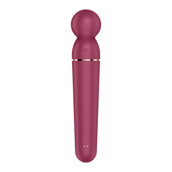 Мощный беспроводной вибромассажер, бордово-золотой Satisfyer Planet Wand-er Berry/Rosegold