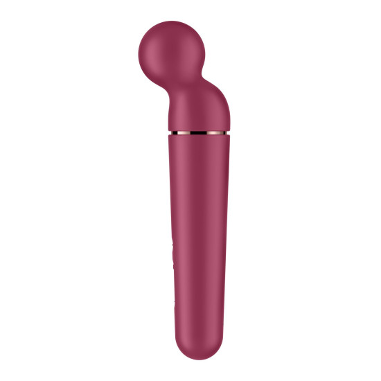 Мощный беспроводной вибромассажер, бордово-золотой Satisfyer Planet Wand-er Berry/Rosegold