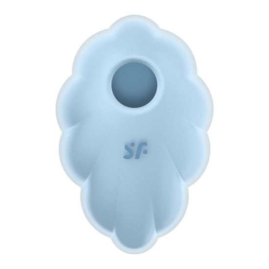 Вакуумний стимулятор з вібрацією, блакитний Satisfyer Cloud Dancer Blue