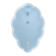 Вакуумний стимулятор з вібрацією, блакитний Satisfyer Cloud Dancer Blue