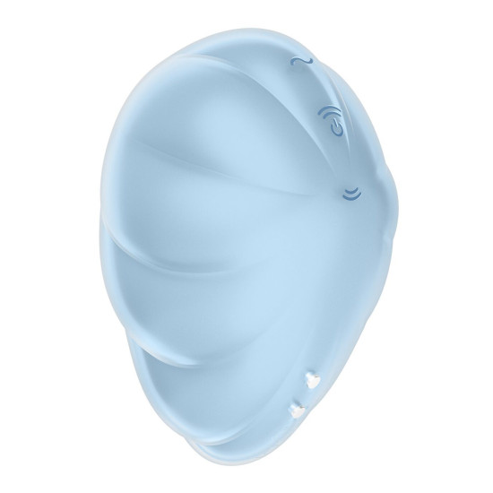 Вакуумний стимулятор з вібрацією, блакитний Satisfyer Cloud Dancer Blue