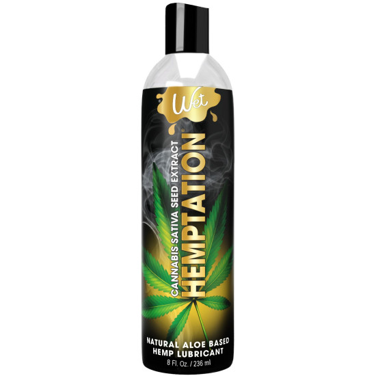 Увлажняющий лубрикант на водной основе с экстрактом каннабиса Wet Hemptation, 236 ml