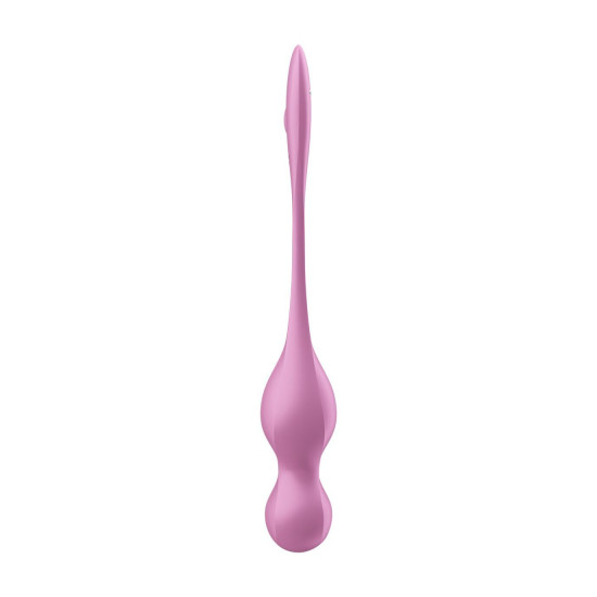 Вагинальные смарт-шарики с вибрацией, 78 г, розовые Satisfyer Love Birds 1 Connect App Pink