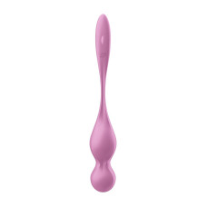 Вагінальні смарт-кульки з вібрацією, 78 г, рожеві Satisfyer Love Birds 1 Connect App Pink