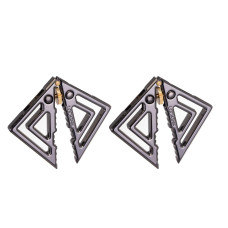 Регульовані затискачі для сосків з легкою підвіскою, сірі Lockink Adjustable Nipple Clamps with Light Pendant Grey
