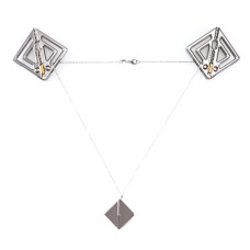 Регульовані затискачі для сосків з легкою підвіскою, сірі Lockink Adjustable Nipple Clamps with Light Pendant Grey
