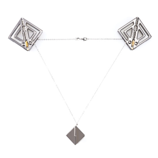 Регулируемые зажимы для сосков с легкой подвеской, серые Lockink Adjustable Nipple Clamps with Light Pendant Grey