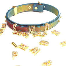 Нашийник DIY з буквами, різнокольоровий Lockink Multi-Color DIY Alphabet Collar