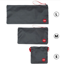 Сумка для секс-іграшок, кисет, сіра, розмір 14×14 см Fun Factory Toybag S Grey