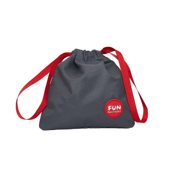 Сумка для секс-игрушек, кисет, серая, размер 14×14 см Fun Factory Toybag S Grey