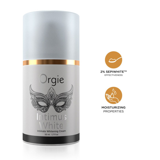 Крем для отбеливания интимных зон, подмышек и зоны бикини Orgie Intimus White, 50 ml