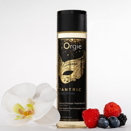 Увлажняющее массажное масло для тантрического массажа Orgie Tantric Love Ritual, 200 ml