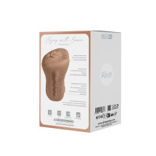 Суперреалістичний мастурбатор-вагіна Alive Emma Super Realistic Masturbator Caramel, M