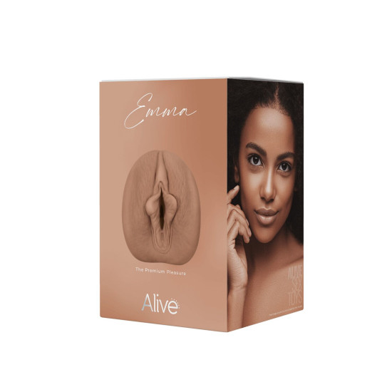 Суперреалістичний мастурбатор-вагіна Alive Emma Super Realistic Masturbator Caramel, M