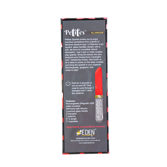 Вибратор, красный Petites Lil' Glamour Vibrator Red