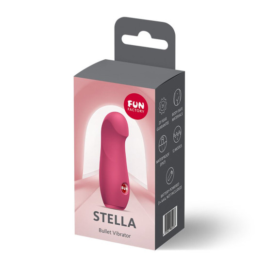 Вібратор, малиновий Fun Factory Stella Raspberry