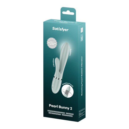 Вибратор-кролик, серо-зеленый Satisfyer Pearl Bunny 2 Greygreen