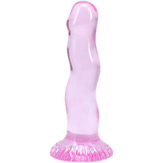 Набір фалоімітаторів, фіолетовий, рожевий, зелений Doc Johnson Crystal Jellies - Dong Starter Set - Purple, Pink, Green