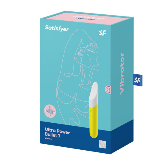 Мінівібратор з гнучким язичком, жовтий Satisfyer Ultra Power Bullet 7 Yellow