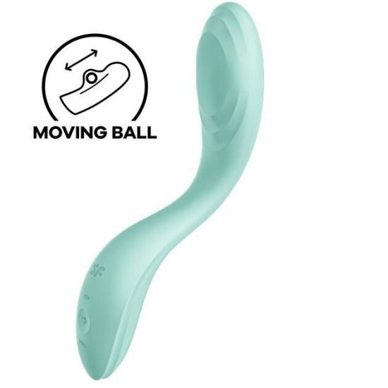 Вібратор, м'ятний Satisfyer Rrrolling Pleasure Mint