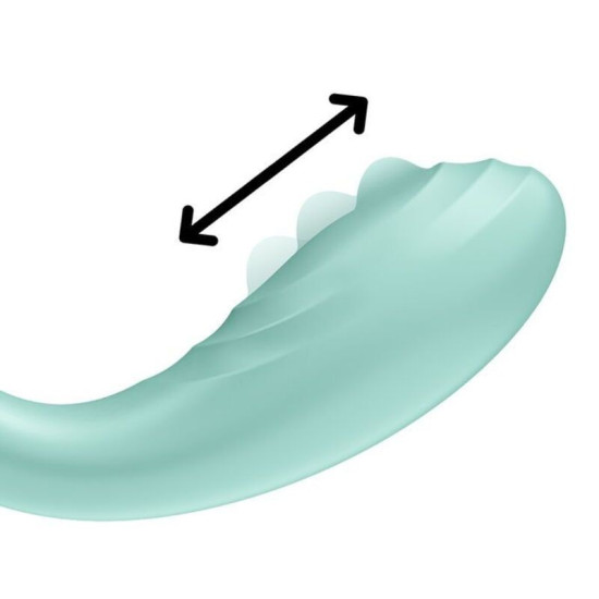 Вібратор, м'ятний Satisfyer Rrrolling Pleasure Mint