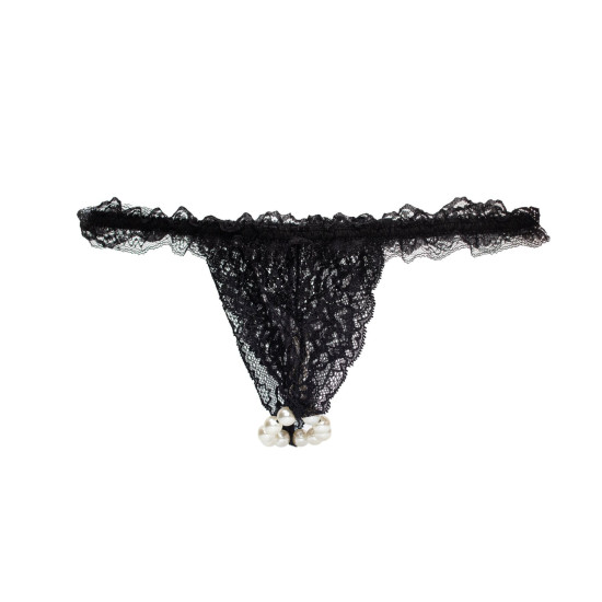 Еротичний комплект білизни, чорний Intt Brazilian Panty Black, S-XL (пом'ята упаковка)