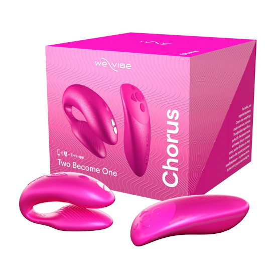 Смарт-вібратор для пар, рожевий We-Vibe Chorus Cosmic Pink (пом'ята упаковка)