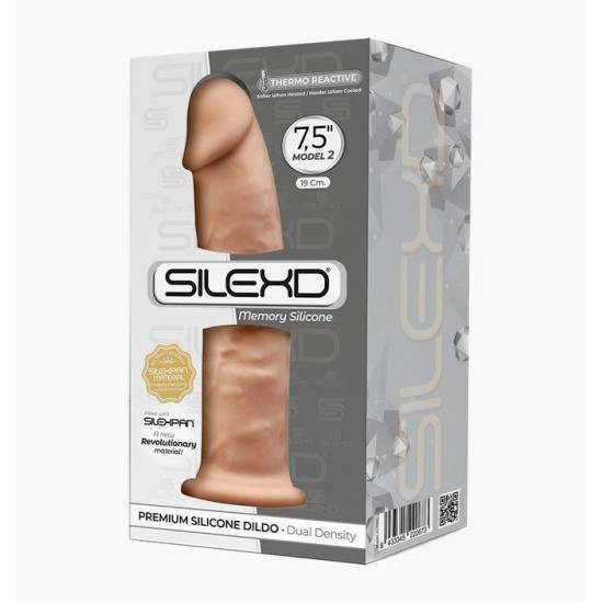 Двошаровий фалоімітатор, довжина 19 см, діаметр 4,8 см - SilexD Henry Flesh Model 2 Size 7.5in