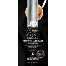Пробник їстівної змазки зі смаком крем-брюле на водній основі JO Gelato Creme Brulee, 10 ml