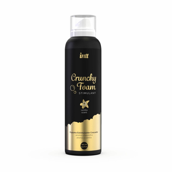 Премиальная пена для массажа с ароматом ванили Intt Crunchy Foam Vanilla, 150 ml