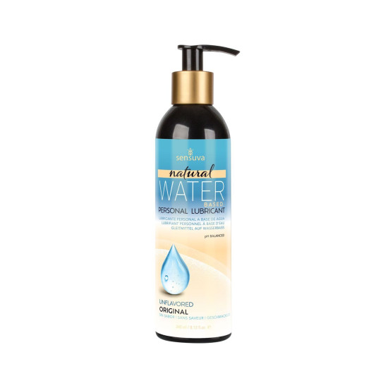 Лубрикант на водной основе без глицерина и парабенов Sensuva Natural Water-Based, 240 ml
