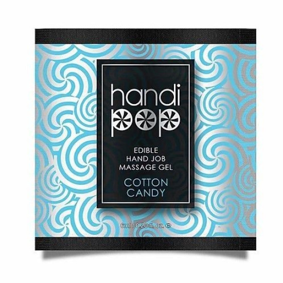 Sensuva Handipop Cotton Candy, 6 ml - пробник смакової змазки зі смаком солодкої вати