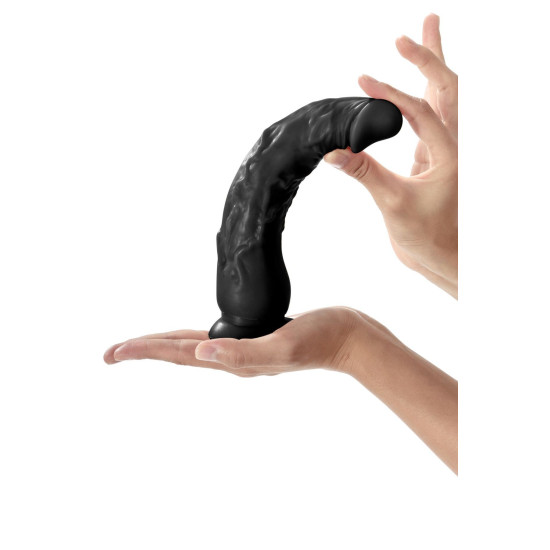 Фалоімітатор з присоскою, довжина 21,5 см, діаметр 4,2 см, чорний - Real Body Real Justin Black